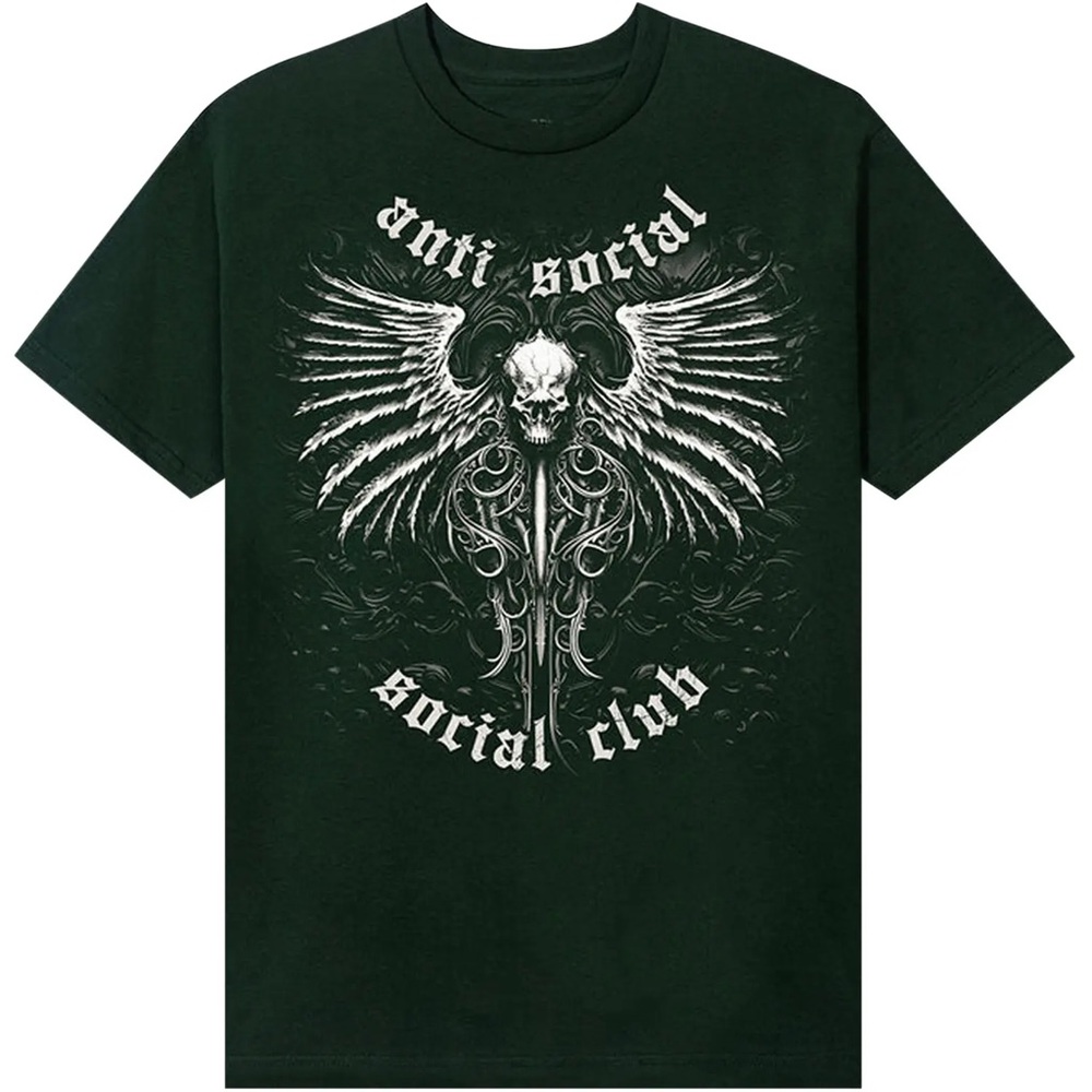 Anti Social Social Club Tee - Sympathy - Forest Green - Small